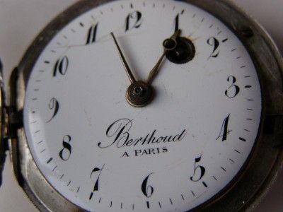 RRR Antique silver verge fusee watch by Berthoud Paris  