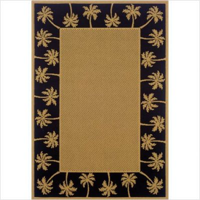 Sphinx by Oriental Weavers Lanai Palm Trees Beige / Black Contemporary 