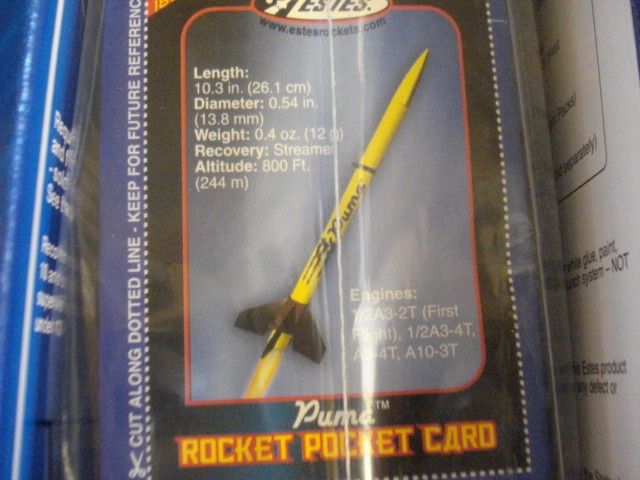   OF 4 ESTES MODEL ROCKET KITS ** TAZER TWIN PUMA CROSSBOW SST **  