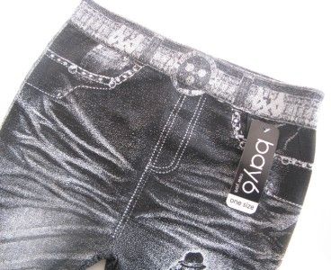 Jean Leggings/tights*Jeggings*cowgirl XS & SMALL*black  