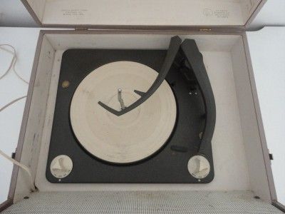 Vintage Zenith Tube Record Player Portable  