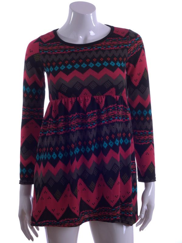 Bohemia style Dress Pullover Tunic Sweater Size 4/6  