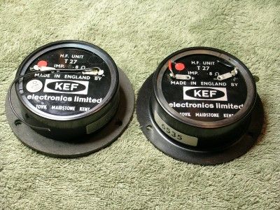 Pair KEF T27 T 27 Tweeters LS3/5A rogers chartwell ram  