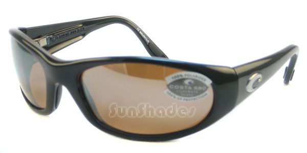 NEW COSTA DEL MAR SWORDFISH BLACK/SILVER 580 SUNGLASSES  