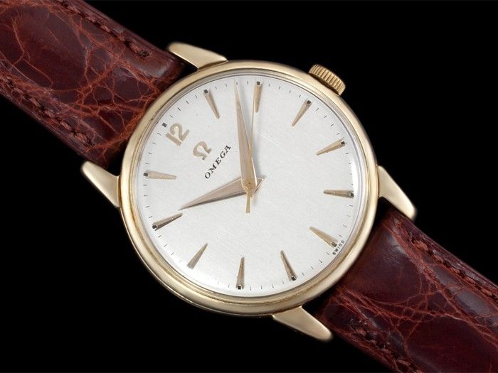 1961 OMEGA Vintage Mens Watch, LARGE MODEL   14K GOLD  