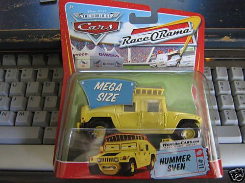 Disney Cars HUMMER SVEN  MEGA SIZE  NEW ROR  