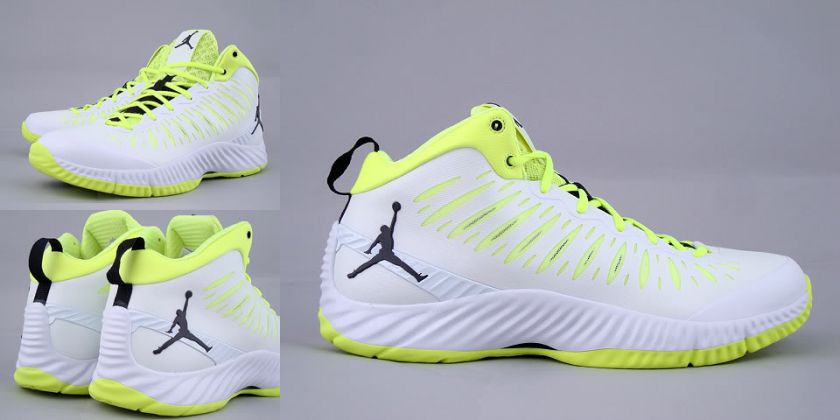   AIR JORDAN SUPER FLY 2012 WHITE NEON VOLT 528650 103 SUPERFLY  