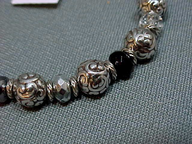 New Brighton Latika Silver Toned Beaded Bracelet  