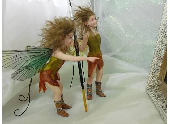 BAD Fairies Ooak Faerie Fairy Sculpture by Sowelu  