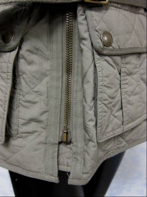 100% authentic NWT Burberry Brit Belted Quilt Jacket   XL $695  