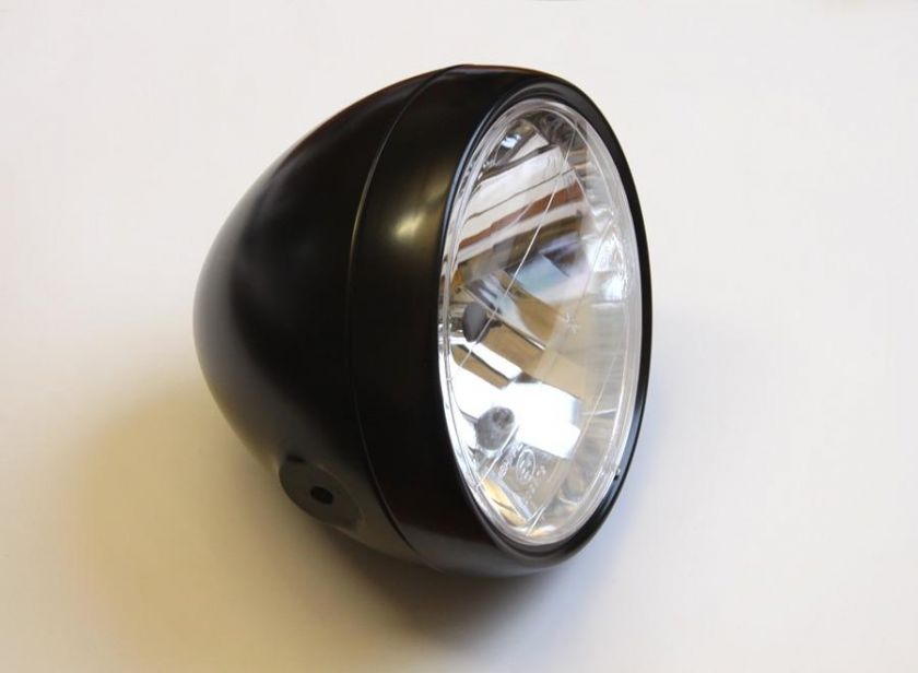 Cafe Racer Streetfighter LSL 6.5 Headlight Round All Black  