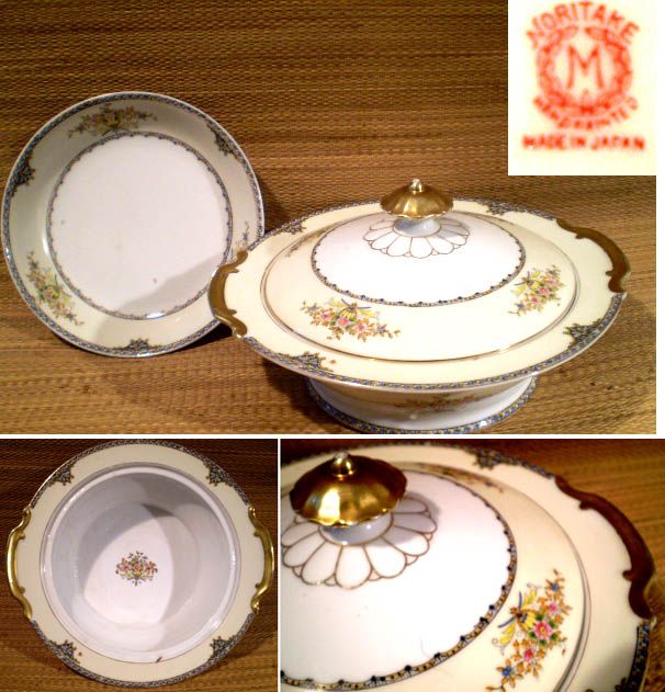 NORITAKE, Pre WW2 Pattern, N543, COVERED CASSEROLE BOWL  