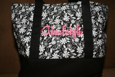 Monogrammed Bridesmaid,Grocery,Teacher, Baby Tote 3 colors  