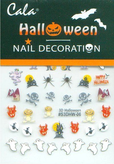 Cala Nail Art HALLOWEEN Decals Stickers 86400F  