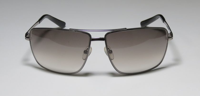 NEW STELLA MCCARTNEY 38 AVIATOR RUTHENIUM TEMPLES GRAY LENSES SUNGLASS 