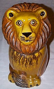 RARE Metlox Poppytrail LION Cookie Jar CALIFORNIA  