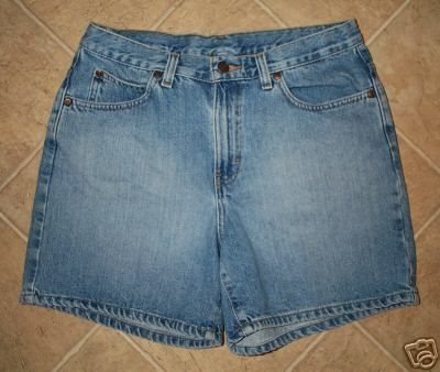 Blue Denim SLOANE ST. Jean Shorts Sz. 10 Distressed  