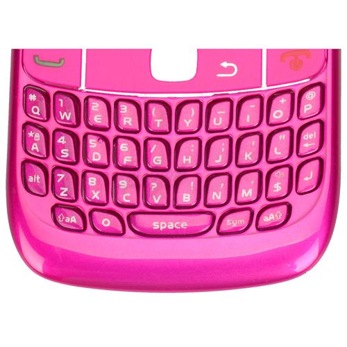 Piece Housing for Blackberry Curve 8520 Rose carmine  