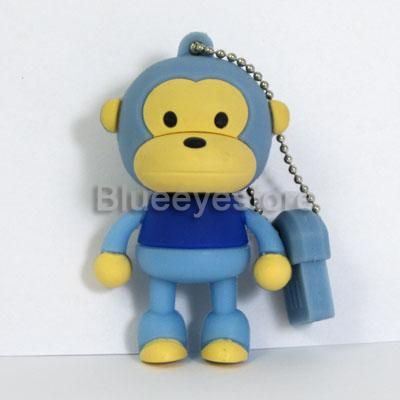 New 2GB 4GB 8GB 16GB Cartoon Monkey USB 2.0 Flash Memory Pen Drive 