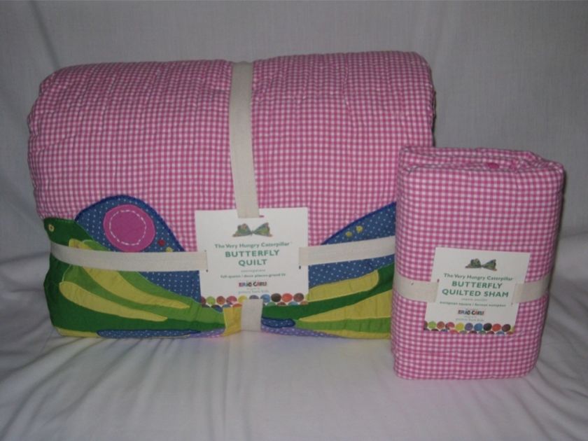   The Very Hungry Caterpillar Butterfly Twin Quilt & 1 Standard Sham