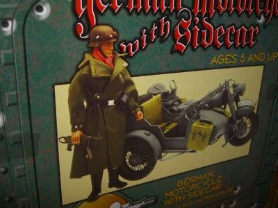 Ultimate Soldier   GI Joe   12 German Motorcycle  Huge  