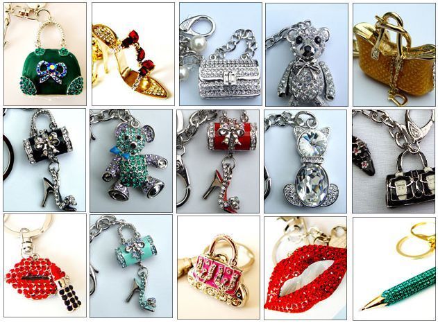 HANDBAG BAG CHARMS KEYRING CLIP ON CHARM UK STOCK  