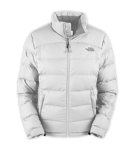 NEW North Face Down Jacket Nuptse 2 WHITE womens small medium S M 