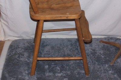 Antique Slat Back High Chair Oak?  