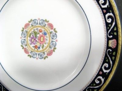 WEDGWOOD RUNNYMEDE W4472 Pair (2) Blue Salad Plates  