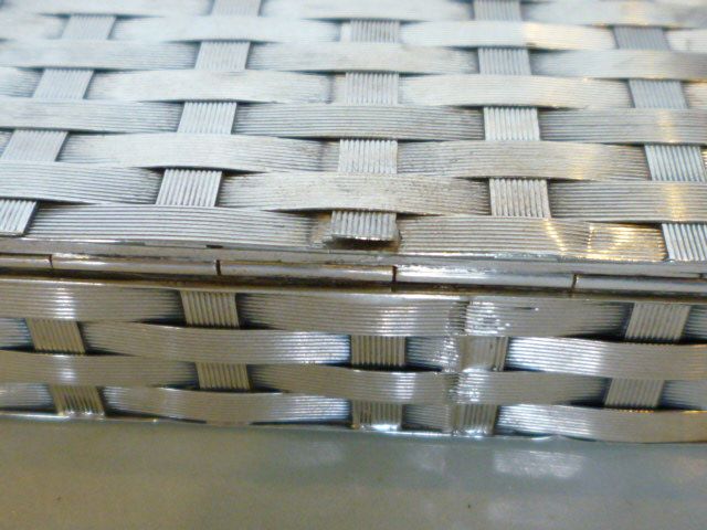 Tiffany & Co.Woven Sterling Cigar Box 10.90 T oz  