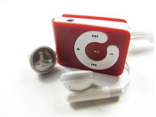 New Clip  Player Support 32GB Micro SD/TF Card Red  