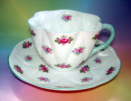 Dainty Shape Shelley Rosebud Cup & Saucer  