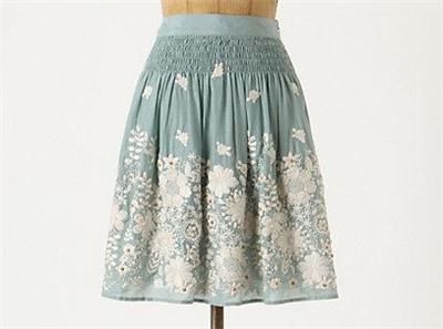 New Anthropologie Sagebrush Skirt Size 6 10  