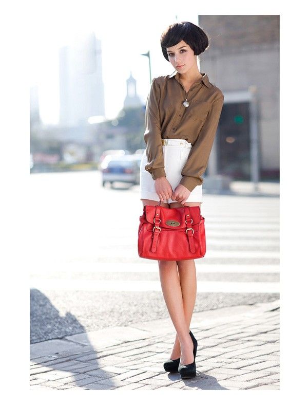 DUDU Italy Brand Lady Genuine Leather Messenger Satchel Shoulder Hand 