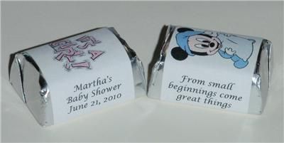 30 PERSONALIZED BABY SHOWER LABELS FOR BUBBLE FAVORS  