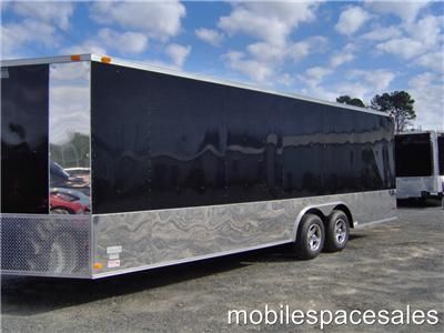 5x24 car hauler enclosed motorcycle cargo trailer 24  