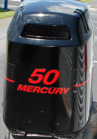AUTHENTIC 40 HP MERCURY MARINE OUTBOARD MOTOR DECAL KIT  