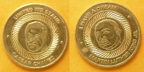 Token Martin Luther King Jr.Caesar Chavez  