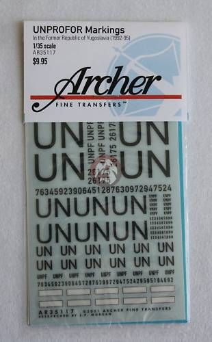 Archer 1/35 UNPROFOR Markings AR35117  