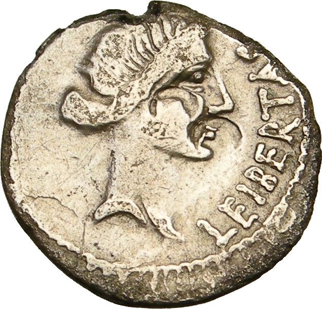 1695 marcus junius brutus silver denarius 19mm 3 21 grams mint in 
