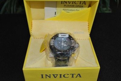 INVICTA MENS S1 RACER SWISS CHRONOGRAPH MOP BLACK POLYURETHANE STRAP 