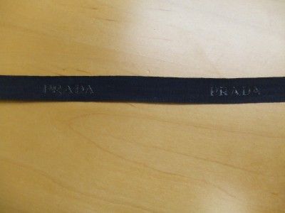 PRADA ribbon 2 yards (72 inches) BLACK  