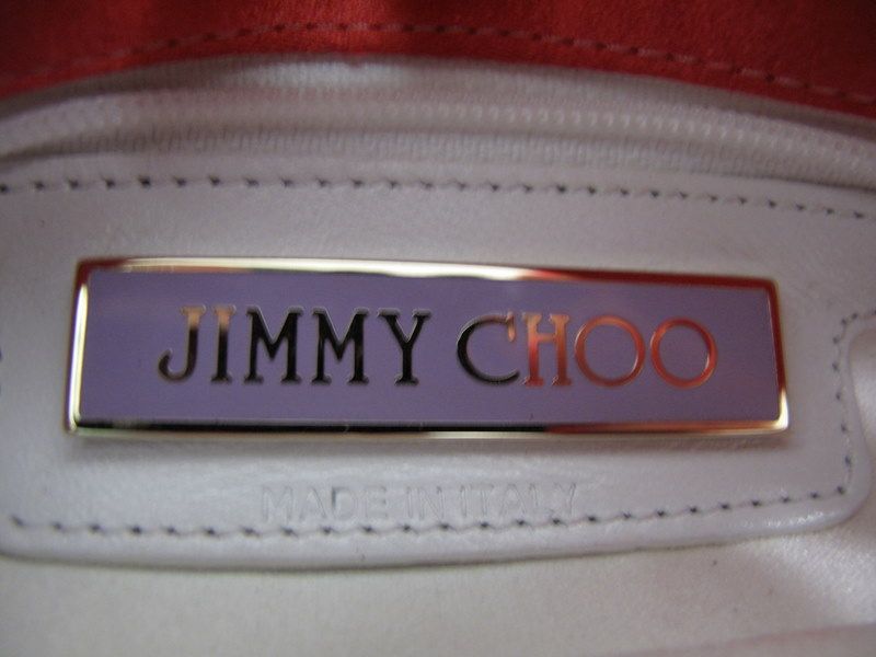 Jimmy Choo Purse Red Satin Clutch  