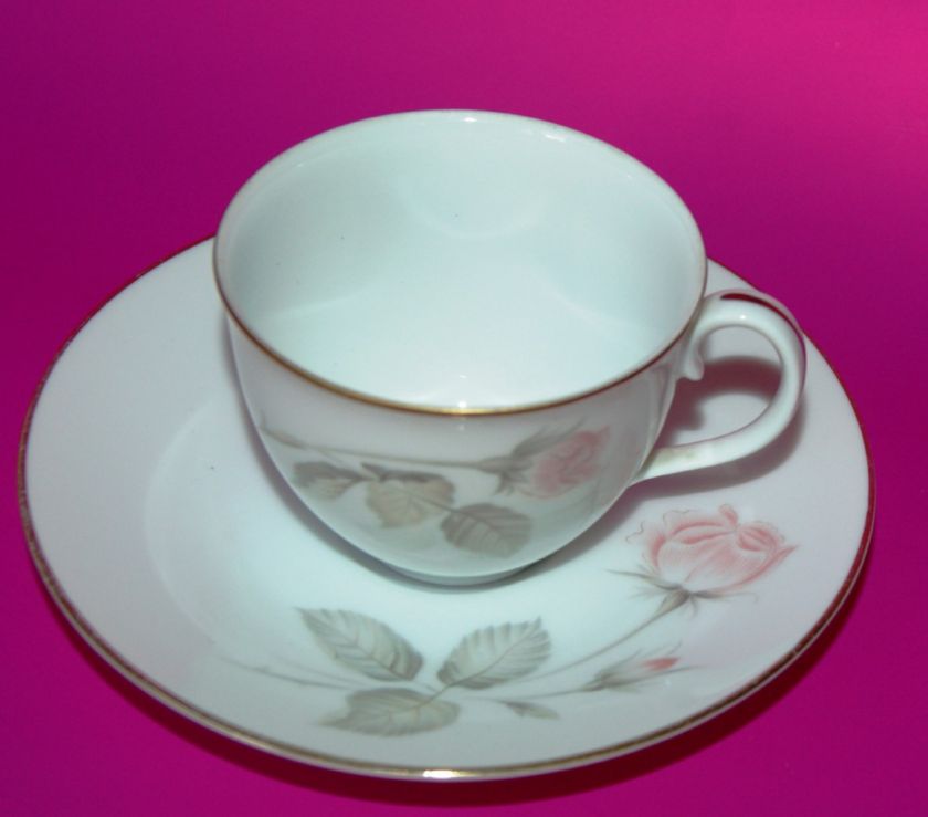 Noritake RC Karena 642 demitasse cup & saucer pink rose  