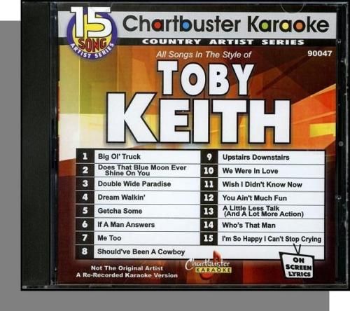 Karaoke CD+G   Toby Keith   New 2004 Chartbuster CD  