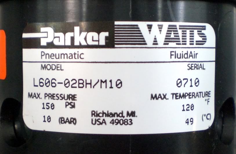 PARKER WATTS LUBRICATOR W/SIGHT GLASS OILER 1/4 NPT  