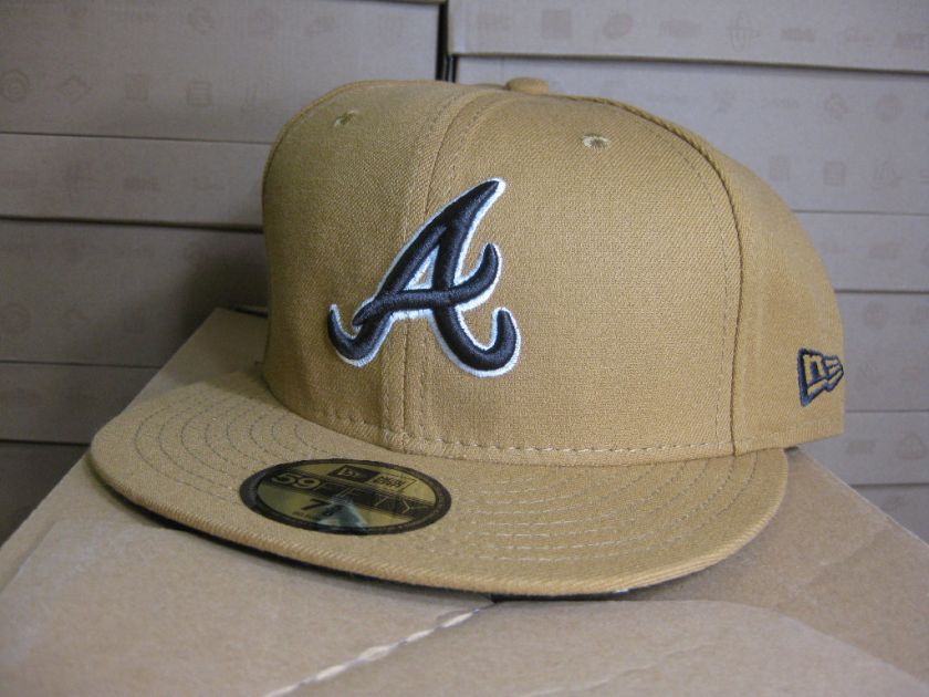 NEW ERA 59 FIFTY ATLANTA BRAVES WHEAT BROWN WHITE  