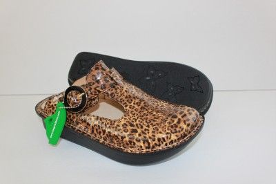   PG LITE CLASSIC WOMEN BROWN LEOPARD CLOG SANDAL SHOE SIZE 10 EURO 40