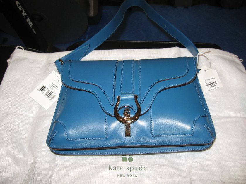 NEW NWT KATE SPADE SMALL GAVIN SUTTON BLUE HANDBAG  