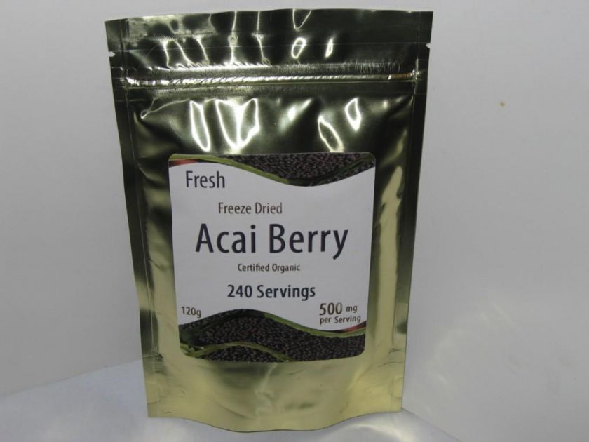 CurEase PURE FREEZE DRIED ALL ORGANIC ACAI BERRY POWDER  